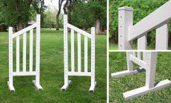 6&#039; Angle Picket Wing Standard - Pair Horse Jumps